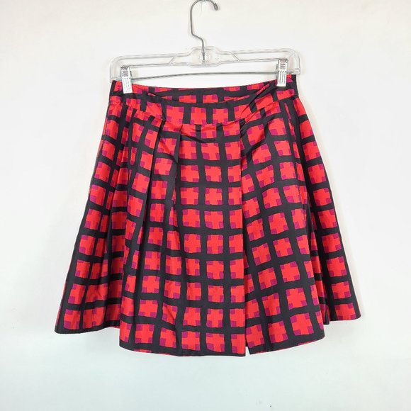 Marc by Marc Jacobs Square Winterberry Silk Skirt - Size 2